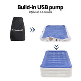 Weisshorn Air Mattress Single Inflatable Bed 46cm Cube Airbed - Wild Horizon