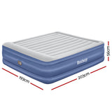 Bestway Air Mattress King Inflatable Bed 56cm Airbed Blue - Wild Horizon