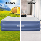 Bestway Air Mattress King Inflatable Bed 56cm Airbed Blue - Wild Horizon