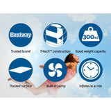 Bestway Air Bed Beds Mattress Premium Inflatable Built-in Pump Queen Size - Wild Horizon