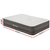 Bestway Air Mattress Queen Inflatable Bed 46cm Airbed Grey - Wild Horizon