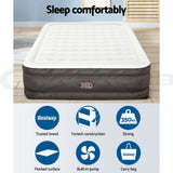 Bestway Air Mattress Queen Inflatable Bed 46cm Airbed Grey - Wild Horizon