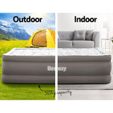 Bestway Air Mattress Queen Inflatable Bed 56cm Airbed Grey - Wild Horizon