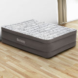 Bestway Air Mattress Queen Inflatable Bed 56cm Airbed Grey - Wild Horizon