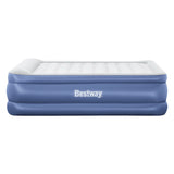 Bestway Air Mattress Queen Inflatable Bed 61cm Airbed Blue - Wild Horizon