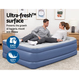 Bestway Air Mattress Queen Inflatable Bed 61cm Airbed Blue - Wild Horizon