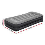 Bestway Air Mattress Single Inflatable Bed 46cm Airbed Black - Wild Horizon