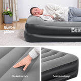 Bestway Air Mattress Single Inflatable Bed 46cm Airbed Black - Wild Horizon