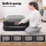 Bestway Air Mattress Single Inflatable Bed 46cm Airbed Black - Wild Horizon