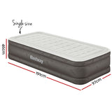 Bestway Air Mattress Single Inflatable Bed 46cm Airbed Grey - Wild Horizon