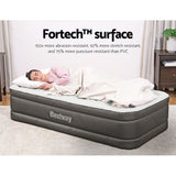 Bestway Air Mattress Single Inflatable Bed 46cm Airbed Grey - Wild Horizon