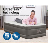 Bestway Air Mattress Single Inflatable Bed 46cm Airbed Grey - Wild Horizon