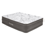 Bestway Air Mattress Queen Inflatable Bed 46cm Airbed Decorated Surface Grey - Wild Horizon