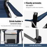 Weisshorn Folding Camping Table – Navy