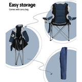 Weisshorn Folding Camping Table – Navy