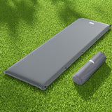 Weisshorn Self Inflating Mattress Camping Sleeping Mat Air Bed Pad Single Grey - Wild Horizon