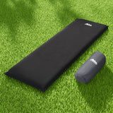 Weisshorn Self Inflating Mattress Camping Sleeping Mat Air Bed Pad Single Black - Wild Horizon