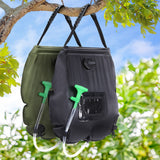 Weisshorn Solar Camping Shower Bag – 20L – Set of 2 – Black