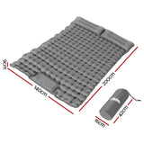 Weisshorn Self Inflating Mattress Camping Sleeping Mat Air Bed Double Pillow Bag - Wild Horizon