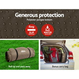 Weisshorn Self Inflating Mattress Camping Sleeping Mat Air Bed Single Coffee - Wild Horizon