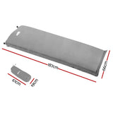 Weisshorn Self Inflating Mattress Camping Sleeping Mat Air Bed Single Grey - Wild Horizon