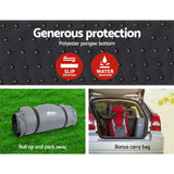 Weisshorn Self Inflating Mattress Camping Sleeping Mat Air Bed Single Grey - Wild Horizon