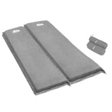 Weisshorn Self Inflating Mattress Camping Sleeping Mat Air Bed Double Set Grey - Wild Horizon