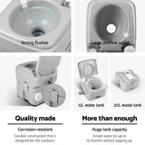 Weisshorn 20L Portable Camping Toilet