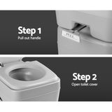 Weisshorn 20L Portable Camping Toilet With Bag