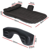 Weisshorn Car Mattress 134x78 Inflatable SUV Back Seat Camping Bed Black - Wild Horizon