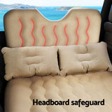 Weisshorn Car Mattress 176x80 Inflatable SUV Back Seat Camping Bed Beige - Wild Horizon