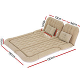 Weisshorn Car Mattress 175x130 Inflatable SUV Back Seat Camping Bed Beige - Wild Horizon