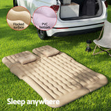 Weisshorn Car Mattress 175x130 Inflatable SUV Back Seat Camping Bed Beige - Wild Horizon