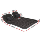 Weisshorn Car Mattress 175x130 Inflatable SUV Back Seat Camping Bed Black - Wild Horizon
