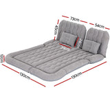 Weisshorn Car Mattress 175x130 Inflatable SUV Back Seat Camping Bed Grey - Wild Horizon