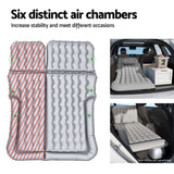 Weisshorn Car Mattress 175x130 Inflatable SUV Back Seat Camping Bed Grey - Wild Horizon