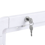 Foldable Caravan Dining Table with Lock System – White Weisshorn