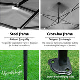Instahut Gazebo Pop Up Marquee 3x3 Folding Tent Gazebos Camping 500D Oxford Navy - Wild Horizon