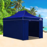 Instahut Gazebo 3x4.5 Pop Up Marquee Folding Tent Wedding Gazebos Camping Outdoor Shade Canopy Blue - Wild Horizon