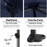 Instahut Gazebo 3x4.5 Pop Up Marquee Folding Tent Wedding Gazebos Camping Outdoor Shade Canopy Navy - Wild Horizon