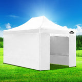 Instahut Gazebo 3x4.5 Pop Up Marquee Folding Tent Wedding Gazebos Camping Outdoor Shade Canopy White - Wild Horizon