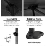 Instahut Gazebo 3x6 Pop Up Marquee Folding Tent Wedding Gazebos Camping Outdoor Shade Canopy Black - Wild Horizon