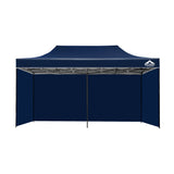Instahut Gazebo Pop Up Marquee 3x6 Folding Tent Gazebos Camping 500D Oxford Navy - Wild Horizon