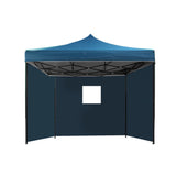 Instahut Gazebo 3x3 Pop Up Marquee Folding Wedding Tent Gazebos Camping Outdoor Shade Canopy Navy - Wild Horizon
