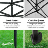 Instahut Gazebo 3x3 Pop Up Marquee Folding Wedding Tent Gazebos Camping Outdoor Shade Canopy Navy - Wild Horizon