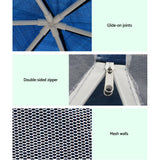 Instahut Gazebo 2x2m Marquee Wedding Party Tent Outdoor Camping Mesh Wall Canopy Shade Gazebos Navy - Wild Horizon