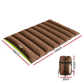 Weisshorn Sleeping Bag Double Bags Thermal Camping Hiking Tent Brown -5°C - Wild Horizon