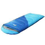 Weisshorn Sleeping Bag Kids Single 172cm Thermal Camping Hiking Blue - Wild Horizon