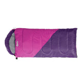 Weisshorn Sleeping Bag Kids Single 172cm Thermal Camping Hiking Pink - Wild Horizon