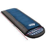Weisshorn Sleeping Bag Single Thermal Camping Hiking Tent Blue -20°C - Wild Horizon